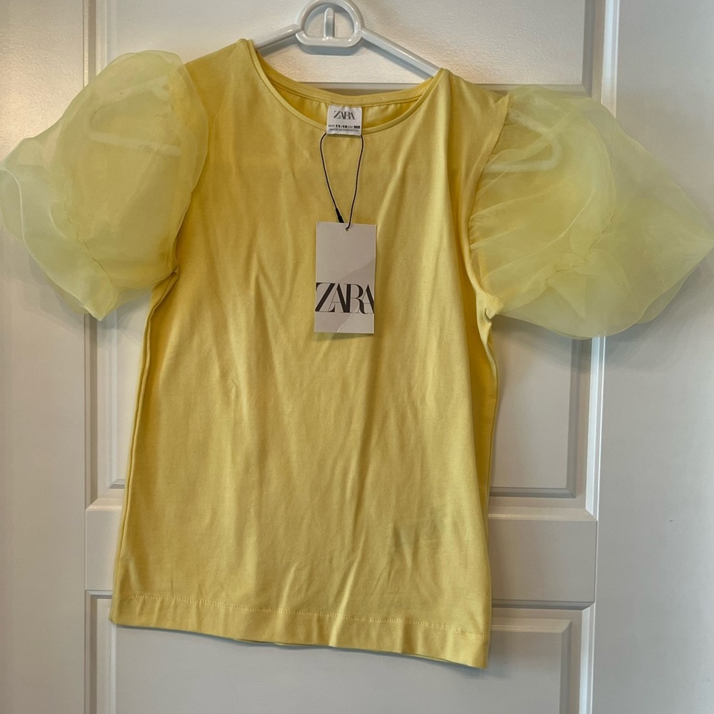 Zara Puff Sleeve Top XS